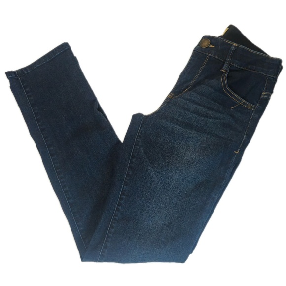 Democracy Ab Technology Jeans Womens 2 Dark Wash Stretch Blue Denim Comfy Fit - Picture 1 of 10